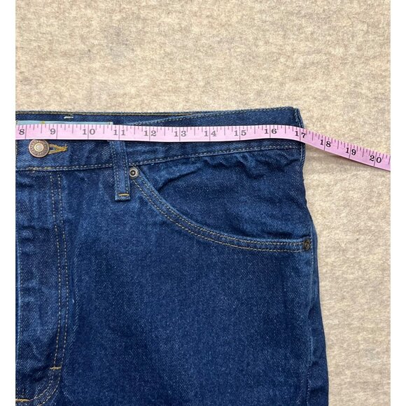 Lee Regular Fit Medium Wash Straight Leg Denim Jeans Men's 34 X 36 - Picture 9 of 10